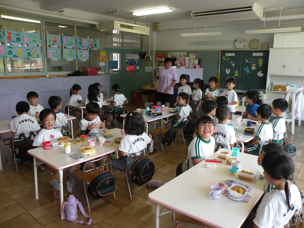 年長さん！僕の切った人参かな～