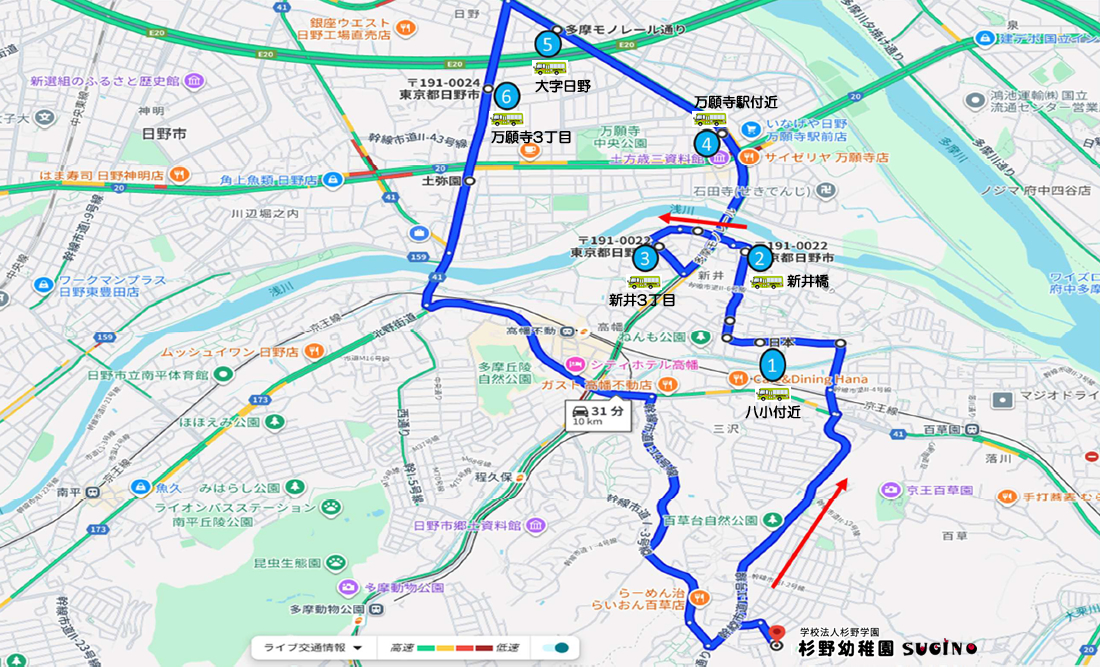 八小・万願寺コース